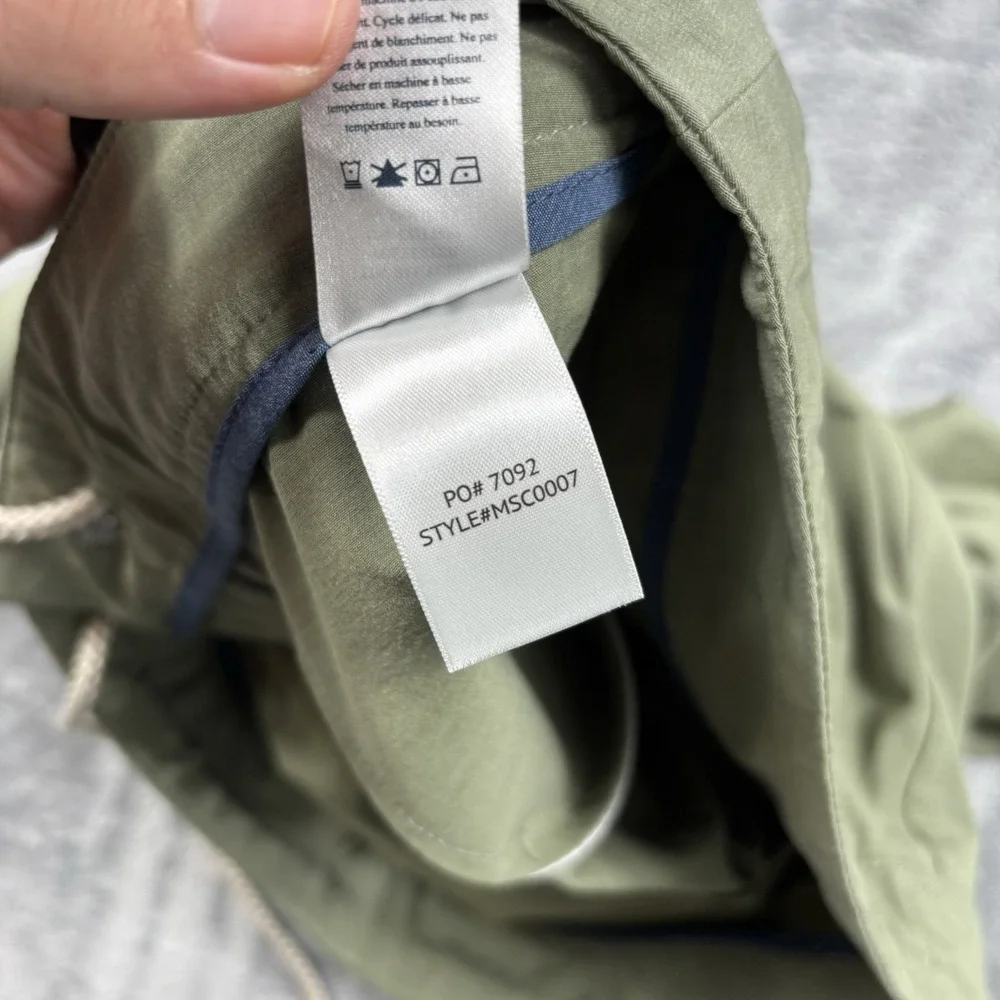 Faherty Shorts Mens 30 Green All Day Hybrid Quick Dry Stretch Drawstring MSC0007